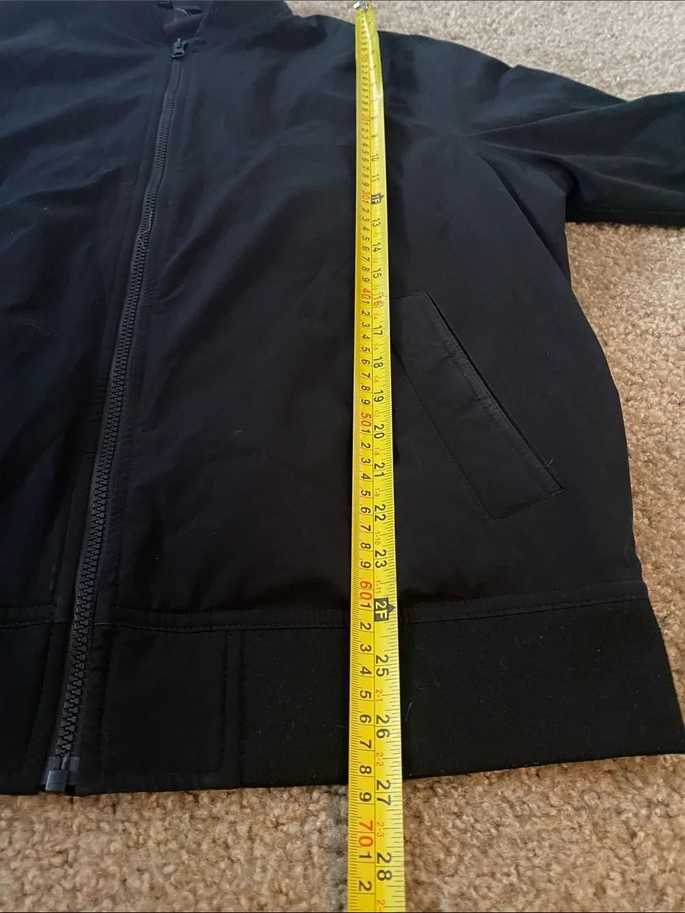 Banana Republic Black Men's Lightweight Bomber Jacket with Zip Front Size L
